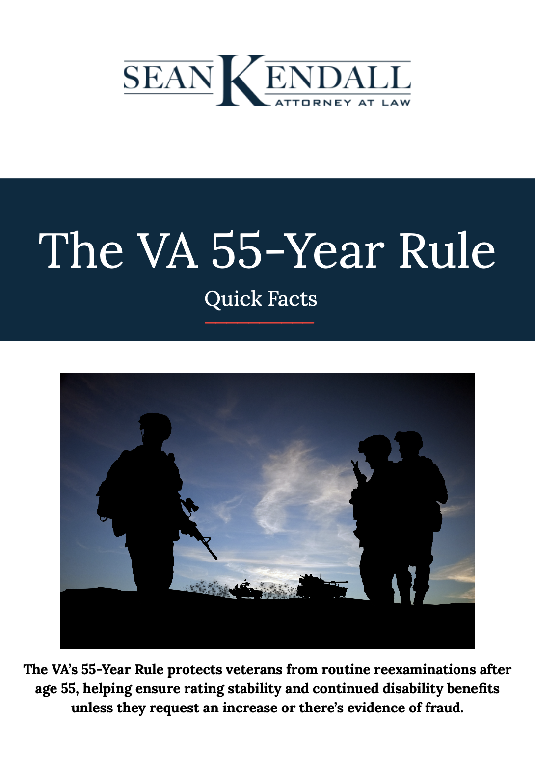 The VA 55 Year-Rule: Quick Facts